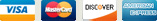 Visa, Mastercard, Amex, Discover